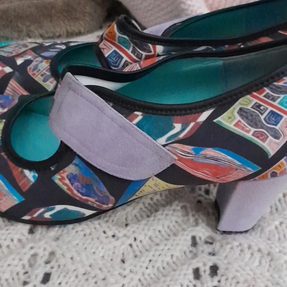 Thierry Rabotin Multicolor Patterned Heels - Picture 5 of 8
